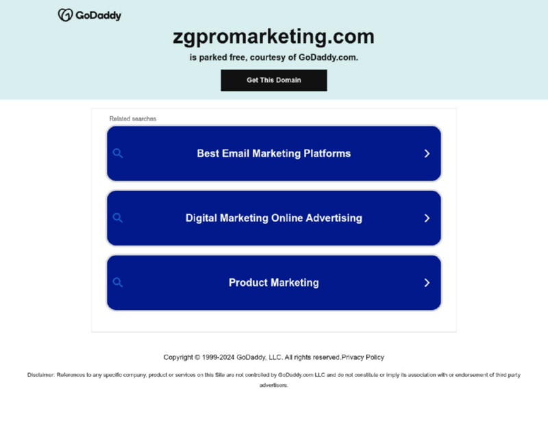 Изображение скриншота сайта - ZGProMarketing - передовое маркетинговое агентство рекламы в интернете и создания сайтов